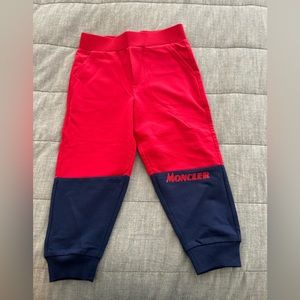 Moncler toddler size 2 sweat pants joggers NWT